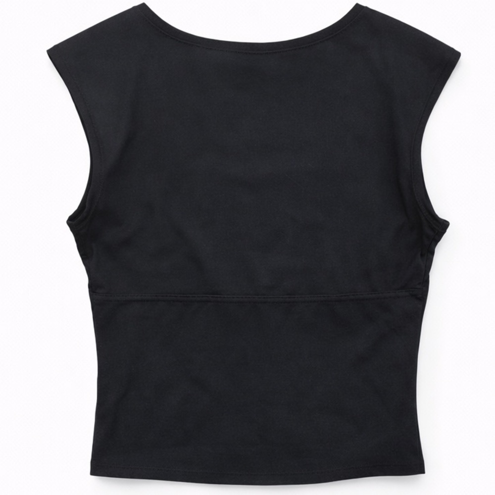 Black Backless Baby Tee